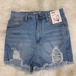 NWT Windsor high rise jean shorts